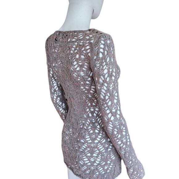 vintage fairy crochet open-knit sweater - Picture 5 of 7